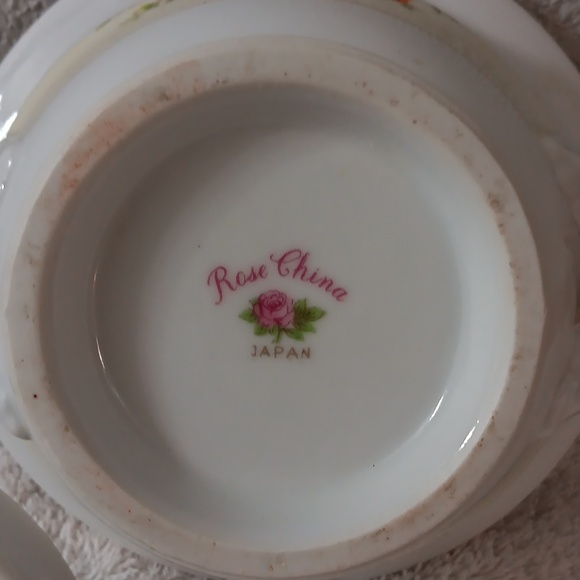 Floral Porcelain Soup Tureen with Lid